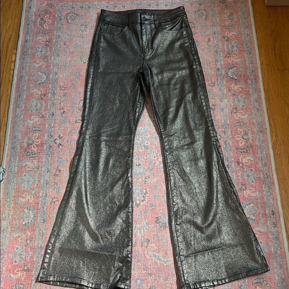 American Eagle Outfitters Shine Black Stretch Jeans